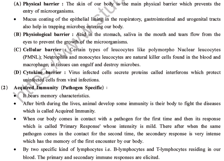 NEET Biology Human Health And Diseases MCQs Set B, Multiple Choice ...